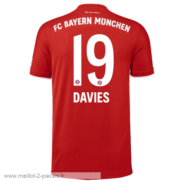 Boutique De Foot NO.19 Davies Domicile Maillot Bayern Munich 2020 2021 Rouge