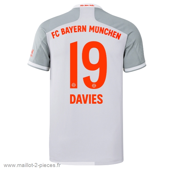 Boutique De Foot NO.19 Davies Exterieur Maillot Bayern Munich 2020 2021 Blanc