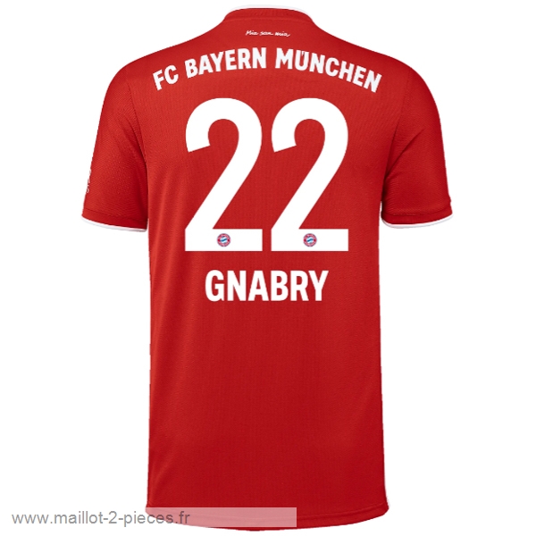 Boutique De Foot NO.22 Gnabry Domicile Maillot Bayern Munich 2020 2021 Rouge