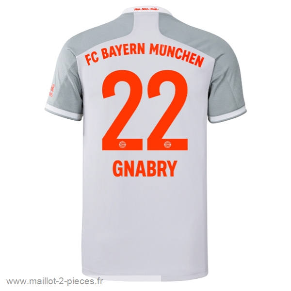 Boutique De Foot NO.22 Gnabry Exterieur Maillot Bayern Munich 2020 2021 Blanc