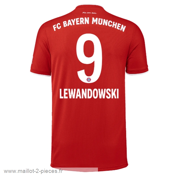Boutique De Foot NO.9 Lewandowski Domicile Maillot Bayern Munich 2020 2021 Rouge
