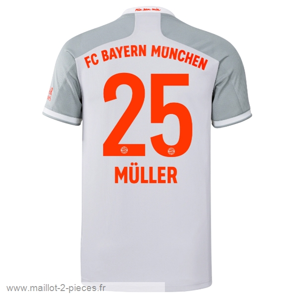 Boutique De Foot NO.25 Muller Exterieur Maillot Bayern Munich 2020 2021 Blanc