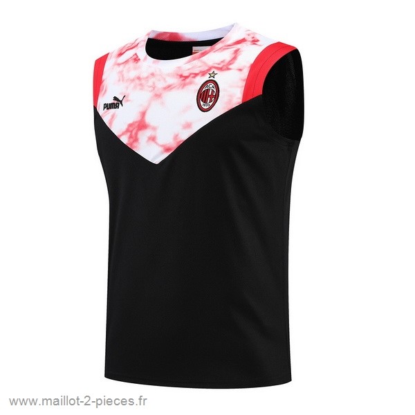 Boutique De Foot Entrainement Sans Manches AC Milan 2022 2023 Noir Rouge
