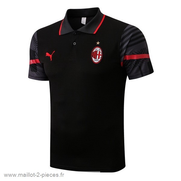 Boutique De Foot Polo AC Milan 2022 2023 Noir Rouge