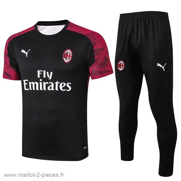 Boutique De Foot Entrainement Conjunto Completo AC Milan 2019 2020 Noir Blanc Rouge