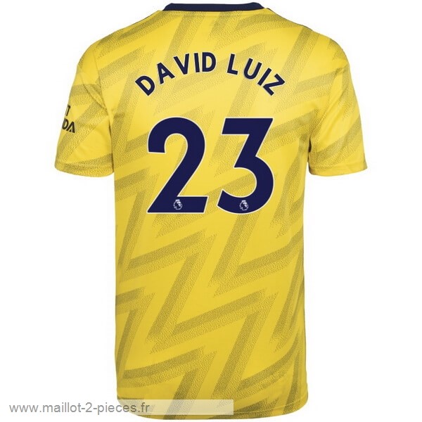 Boutique De Foot NO.23 David Luiz Exterieur Maillot Arsenal 2019 2020 Jaune