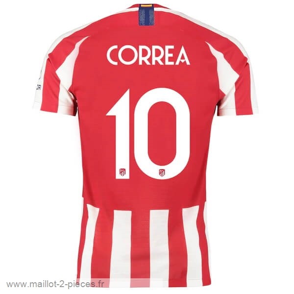 Boutique De Foot NO.10 Correa Domicile Maillot Atlético Madrid 2019 2020 Rouge