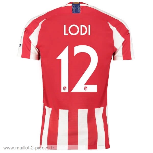 Boutique De Foot NO.12 Lodi Domicile Maillot Atlético Madrid 2019 2020 Rouge