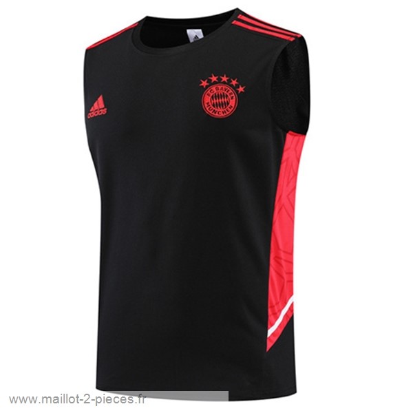 Boutique De Foot Entrainement Sans Manches Bayern Munich 2022 2023 Noir II Rouge