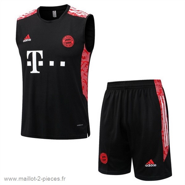 Boutique De Foot Entrainement Sans Manches Ensemble Complet Bayern Munich 2022 2023 Noir I Rouge