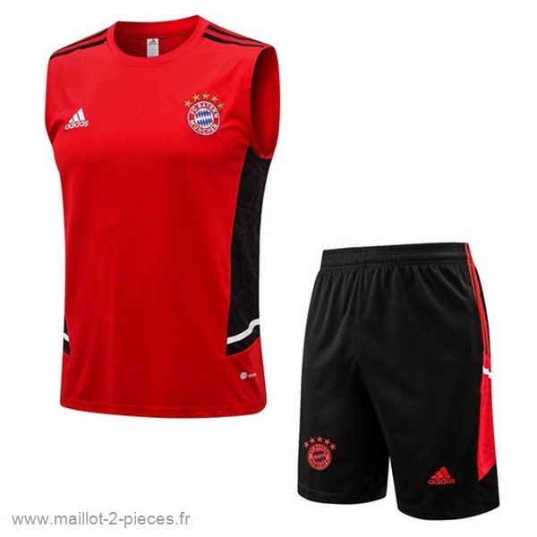 Boutique De Foot Entrainement Sans Manches Ensemble Complet Bayern Munich 2022 2023 Rouge I Noir