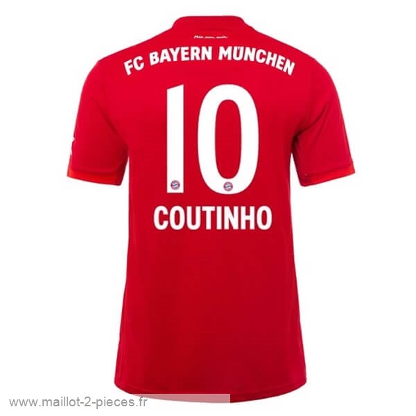 Boutique De Foot NO.10 Coutinho Domicile Maillot Bayern Munich 2019 2020 Rouge