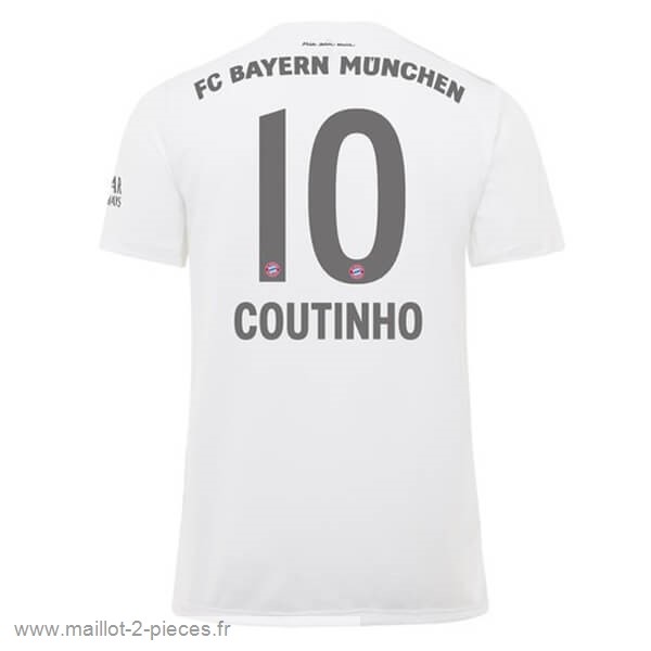 Boutique De Foot NO.10 Coutinho Exterieur Maillot Bayern Munich 2019 2020 Blanc