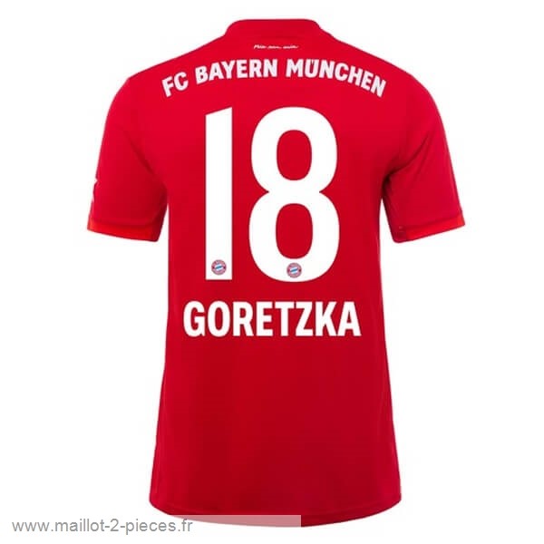Boutique De Foot NO.18 Goretzka Domicile Maillot Bayern Munich 2019 2020 Rouge