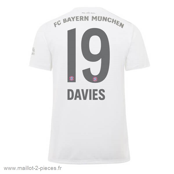 Boutique De Foot NO.19 Davies Exterieur Maillot Bayern Munich 2019 2020 Blanc
