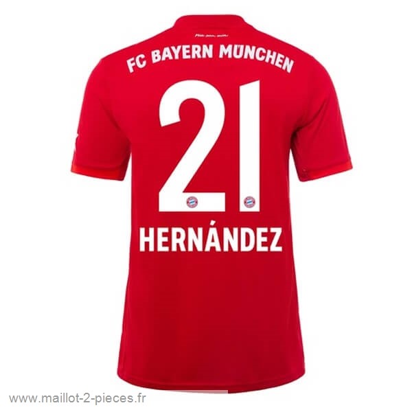 Boutique De Foot NO.21 Hernández Domicile Maillot Bayern Munich 2019 2020 Rouge