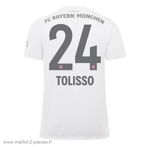 Boutique De Foot NO.24 Tolisso Exterieur Maillot Bayern Munich 2019 2020 Blanc