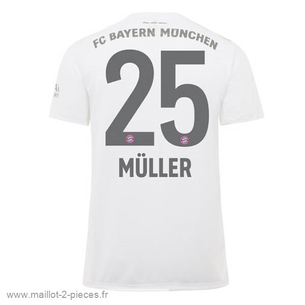 Boutique De Foot NO.25 Muller Exterieur Maillot Bayern Munich 2019 2020 Blanc