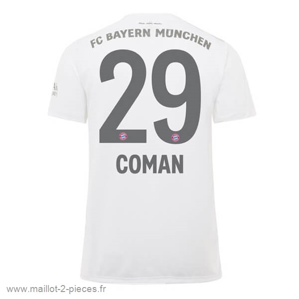 Boutique De Foot NO.29 Coman Exterieur Maillot Bayern Munich 2019 2020 Blanc