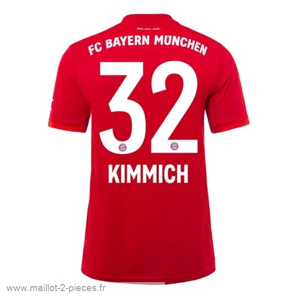 Boutique De Foot NO.32 Kimmich Domicile Maillot Bayern Munich 2019 2020 Rouge
