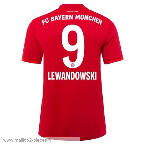 Boutique De Foot NO.9 Lewandowski Domicile Maillot Bayern Munich 2019 2020 Rouge