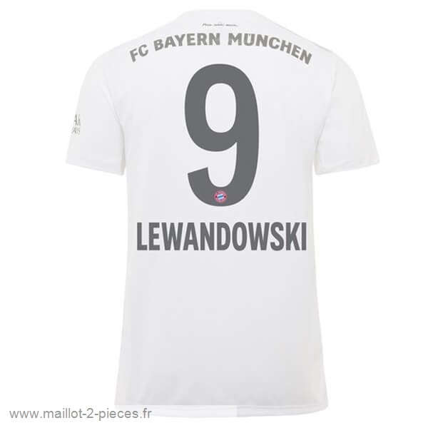 Boutique De Foot NO.9 Lewandowski Exterieur Maillot Bayern Munich 2019 2020 Blanc