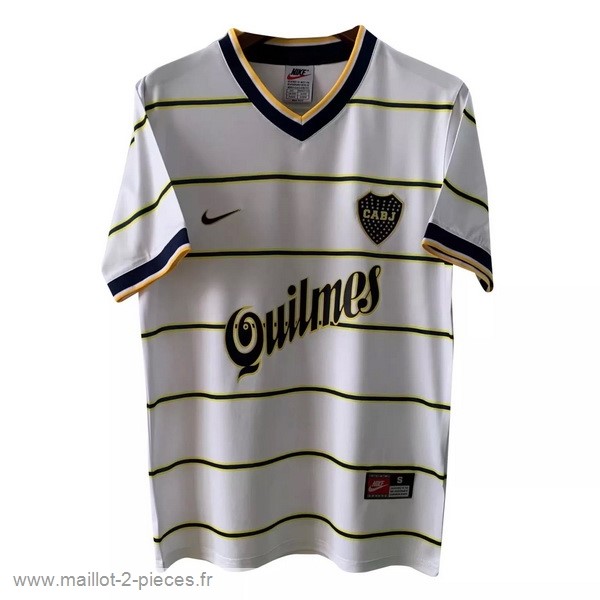 Boutique De Foot Exterieur Maillot Boca Juniors Rétro 1999 Blanc