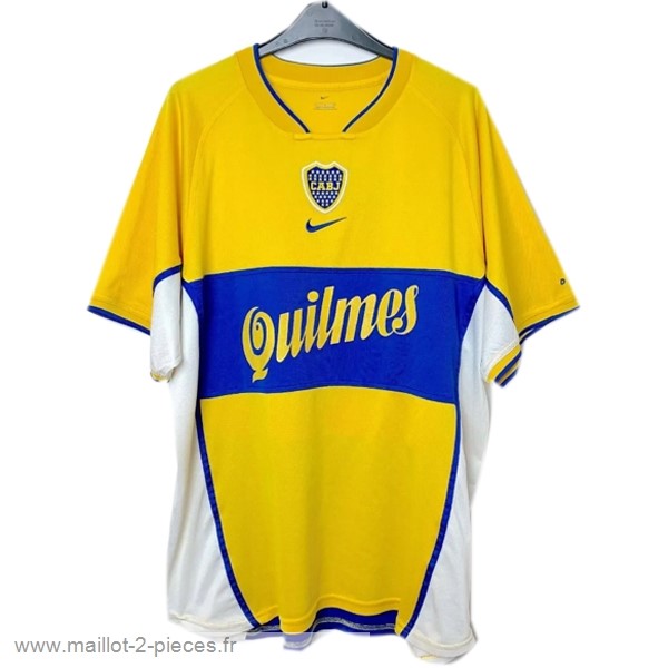 Boutique De Foot Exterieur Maillot Boca Juniors Rétro 2001 2002 Jaune