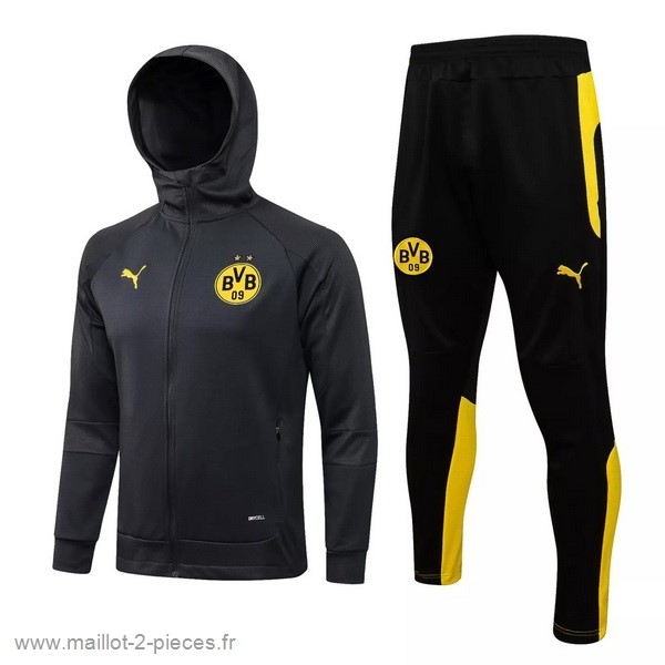 Boutique De Foot Sweat Shirt Capuche Borussia Dortmund 2021 2022 Gris Jaune