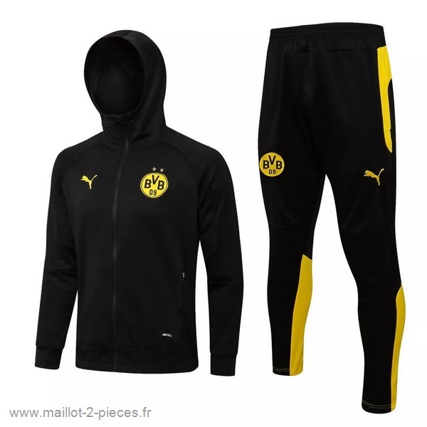 Boutique De Foot Sweat Shirt Capuche Borussia Dortmund 2021 2022 Noir Jaune