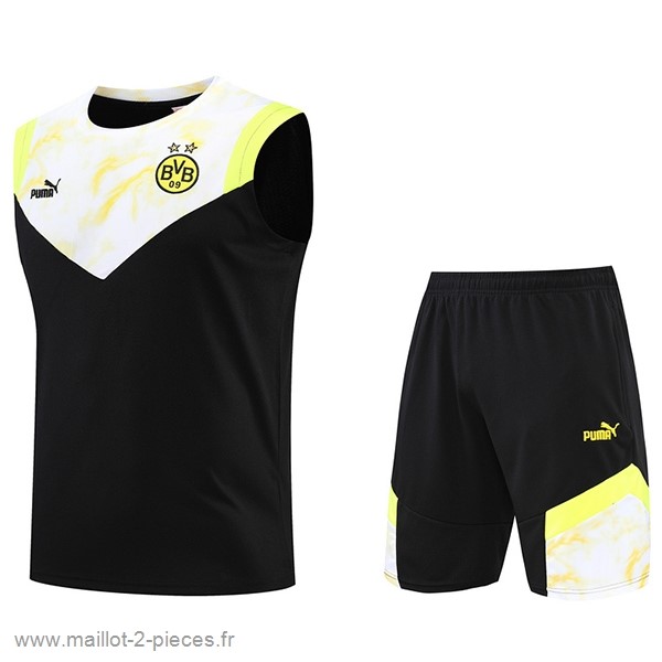 Boutique De Foot Entrainement Sans Manches Ensemble Complet Borussia Dortmund 2022 2023 Jaune Noir