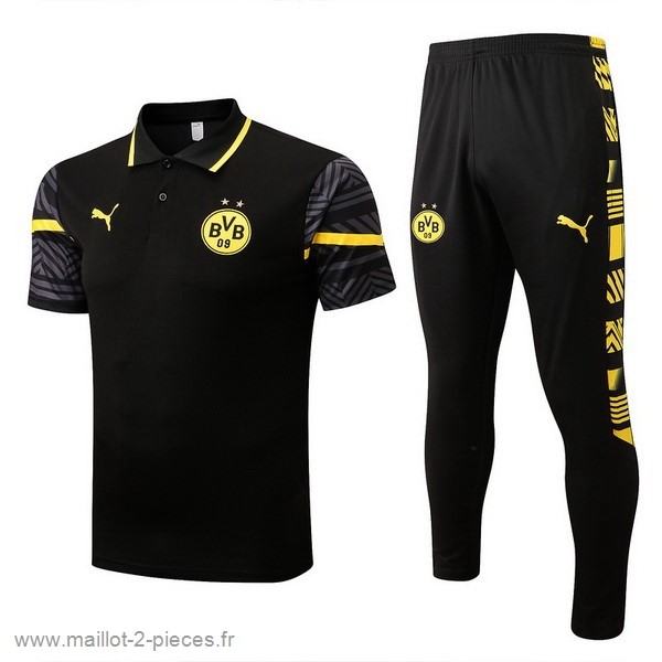 Boutique De Foot Ensemble Complet Polo Borussia Dortmund 2022 2023 Noir I Jaune