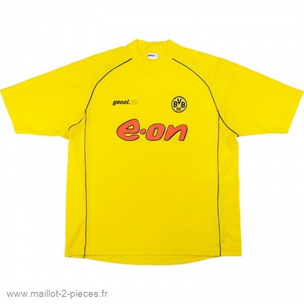 Boutique De Foot Domicile Maillot Borussia Dortmund Rétro 2002 Jaune