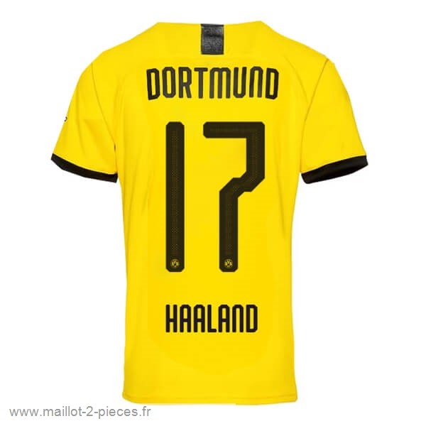Boutique De Foot NO.17 Haaland Domicile Maillot Borussia Dortmund 2019 2020 Jaune