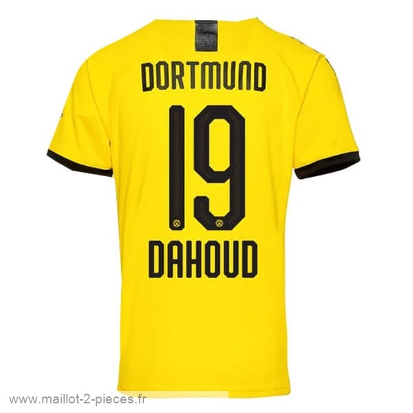 Boutique De Foot NO.19 Dahoud Domicile Maillot Borussia Dortmund 2019 2020 Jaune