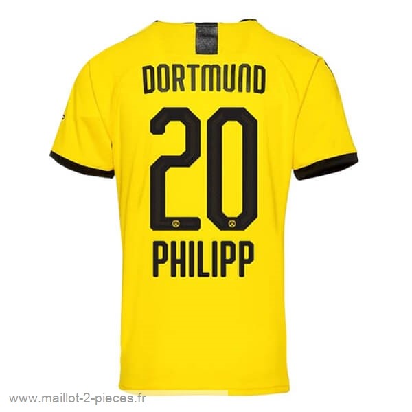 Boutique De Foot NO.20 Phillipp Domicile Maillot Borussia Dortmund 2019 2020 Jaune