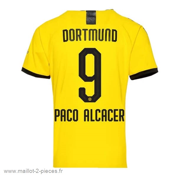 Boutique De Foot NO.9 Paco Alcacer Domicile Maillot Borussia Dortmund 2019 2020 Jaune