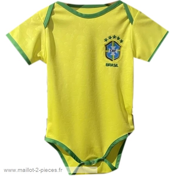 Boutique De Foot Domicile Onesies Enfant Brésil 2022 2023 Jaune
