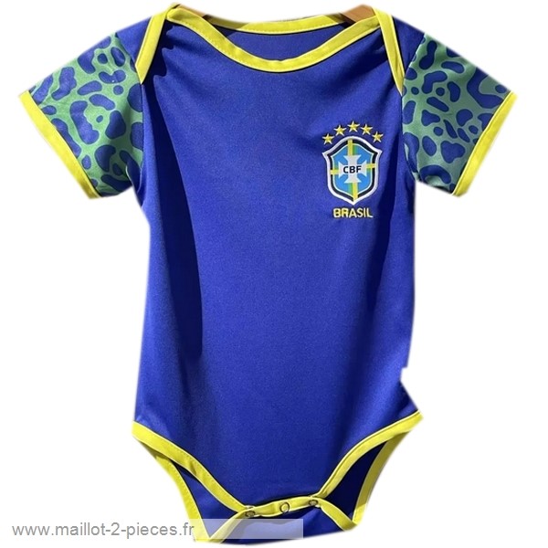 Boutique De Foot Exterieur Onesies Enfant Brésil 2022 2023 Bleu