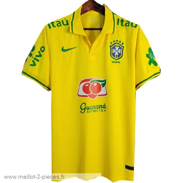 Boutique De Foot Polo Brésil 2022 Jaune Vert