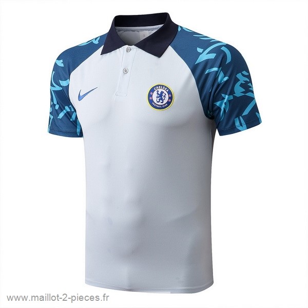 Boutique De Foot Polo Chelsea 2022 2023 Blanc Bleu