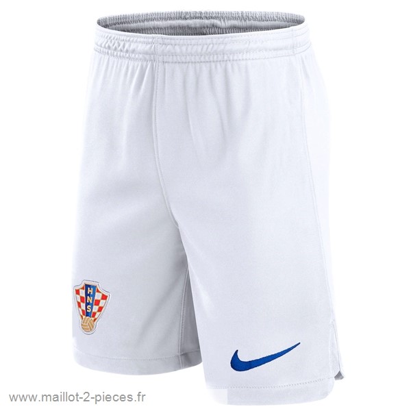 Boutique De Foot Domicile Pantalon Croatie 2022 Blanc