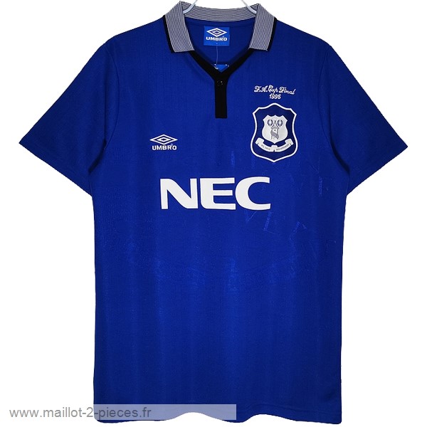 Boutique De Foot Domicile Maillot Everton Rétro 1995 Bleu