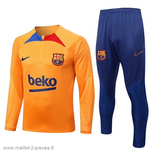 Boutique De Foot Survêtements Barcelona 2022 2023 Orange Bleu