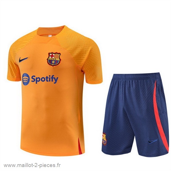 Boutique De Foot Entrainement Ensemble Complet Barcelona 2022 2023 Orange Bleu