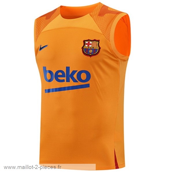 Boutique De Foot Entrainement Sans Manches Barcelona 2022 2023 I Orange