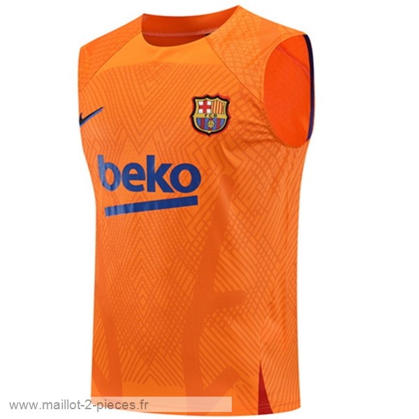 Boutique De Foot Entrainement Sans Manches Barcelona 2022 2023 Orange
