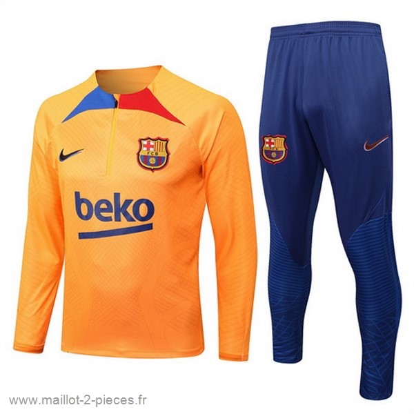 Boutique De Foot Survêtements Enfant Barcelona 2022 2023 Orange I Bleu