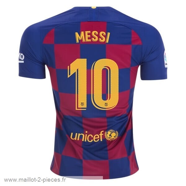 Boutique De Foot NO.10 Messi Domicile Maillot Barcelone 2019 2020 Bleu Rouge