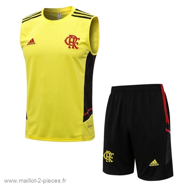 Boutique De Foot Entrainement Sans Manches Ensemble Complet Flamengo 2022 2023 Jaune